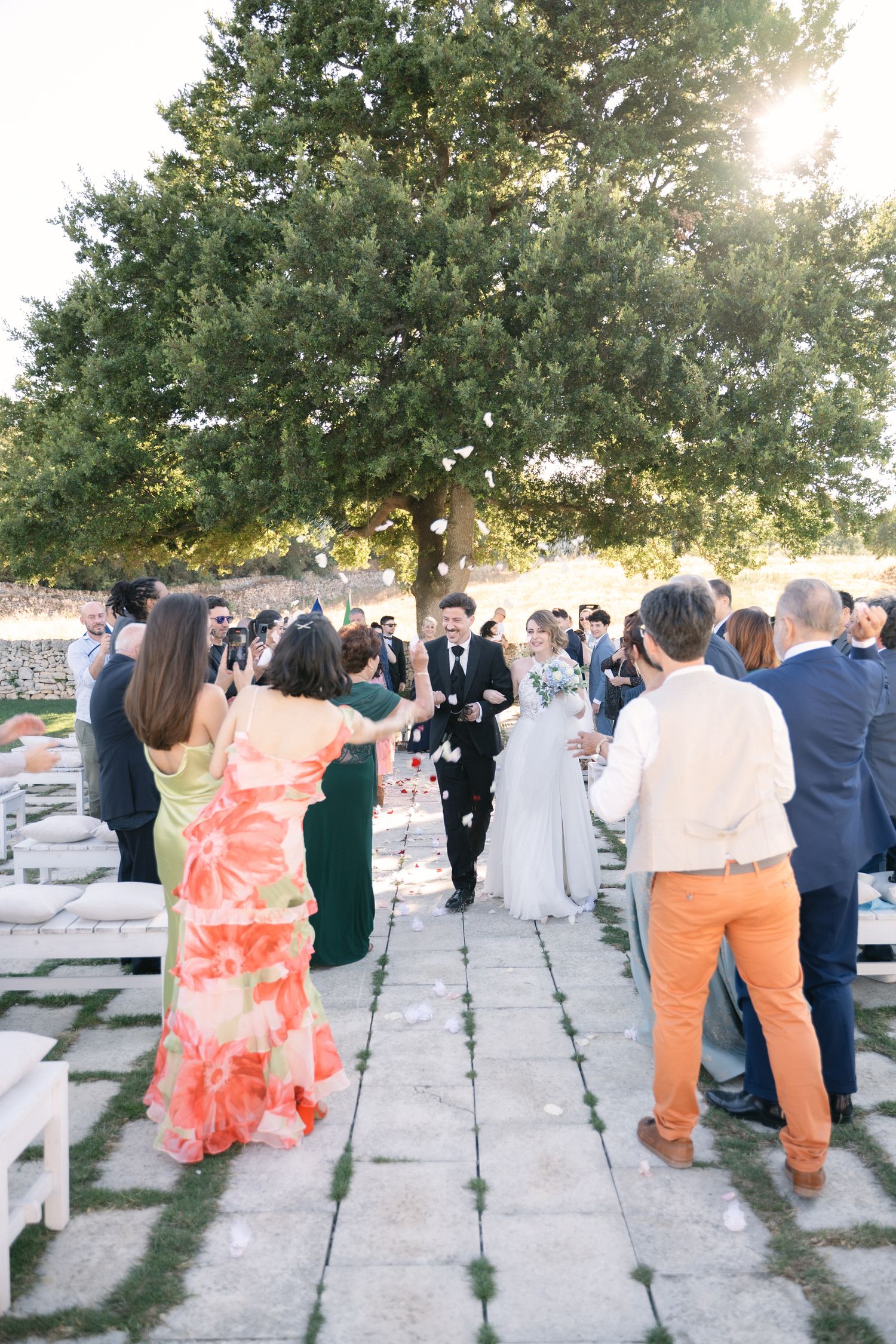 Destination wedding photography in Alberobello, Puglia, captured in digital with a clean and elegant visual style.