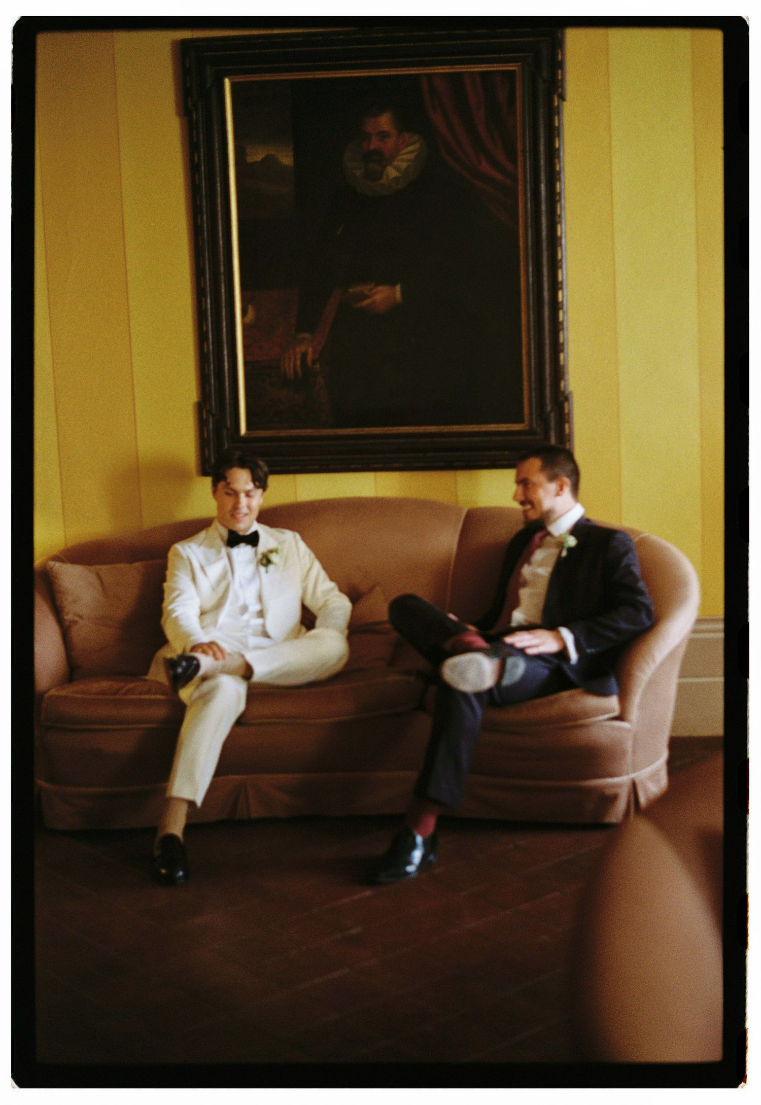 35mm film wedding photography from Lucca, Tuscany, with soft tones, texture, and a timeless wedding atmosphere.