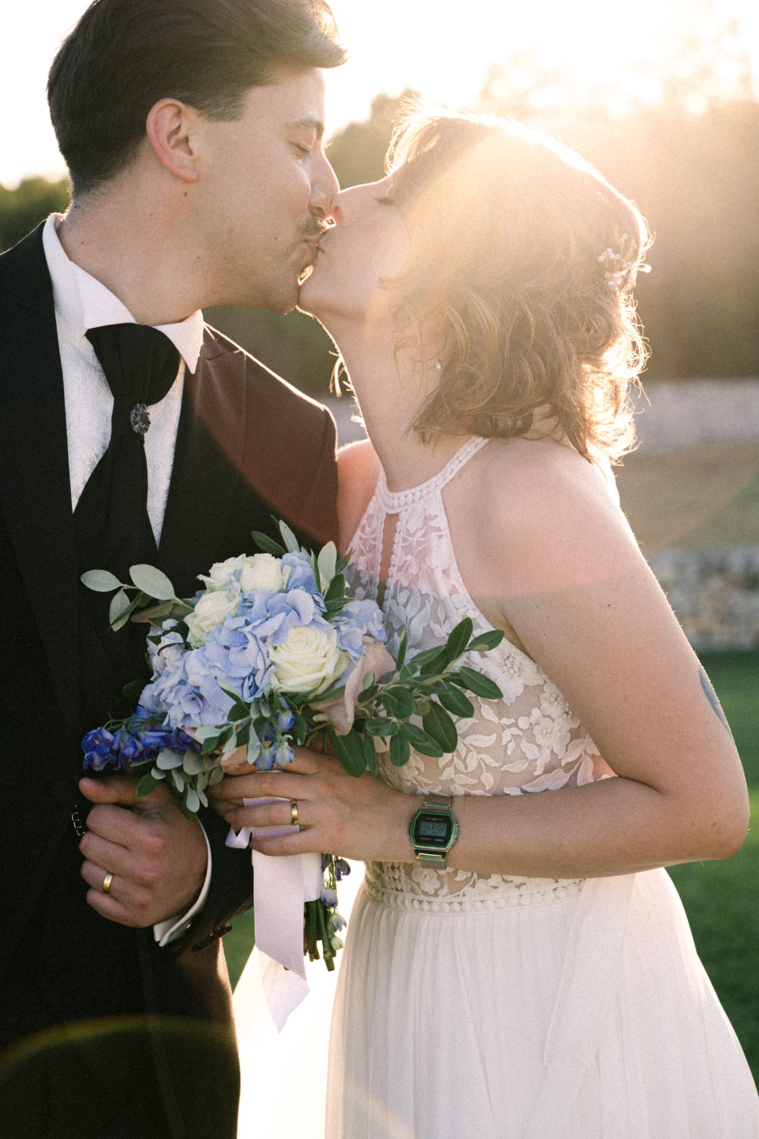 Destination wedding photography in Alberobello, Puglia, captured in digital with a clean and elegant visual style.