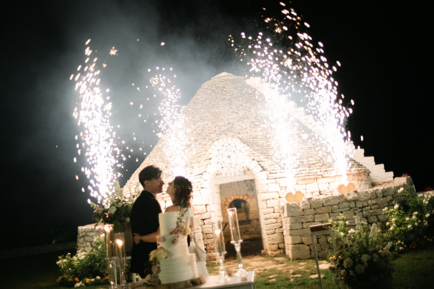 Destination wedding photography in Alberobello, Puglia, captured in digital with a clean and elegant visual style.