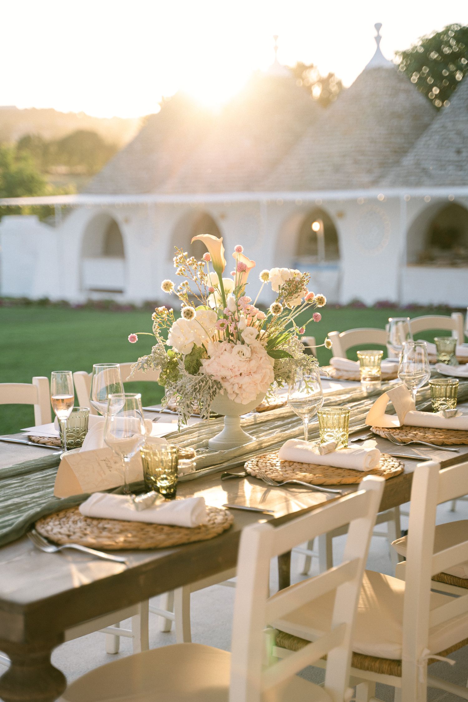 Destination wedding photography in Alberobello, Puglia, captured in digital with a clean and elegant visual style.
