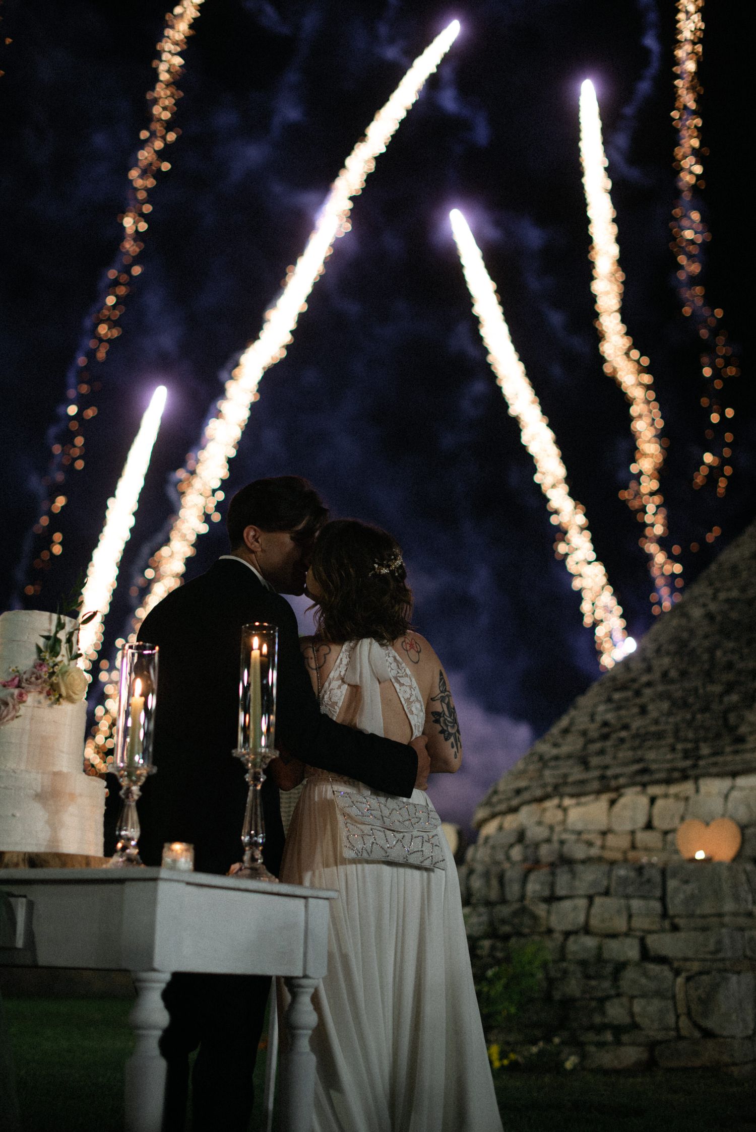 Destination wedding photography in Alberobello, Puglia, captured in digital with a clean and elegant visual style.