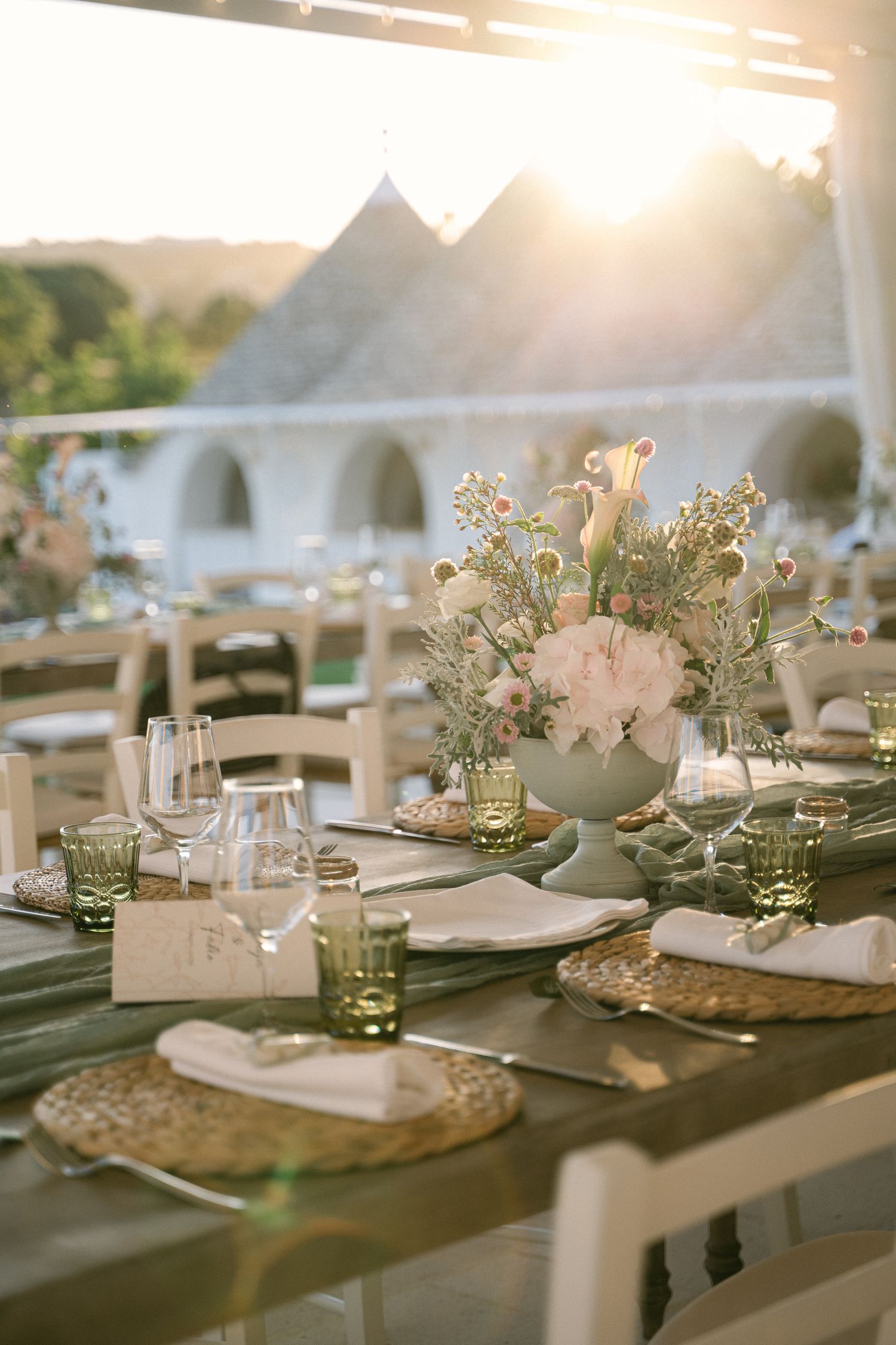 Destination wedding photography in Alberobello, Puglia, captured in digital with a clean and elegant visual style.