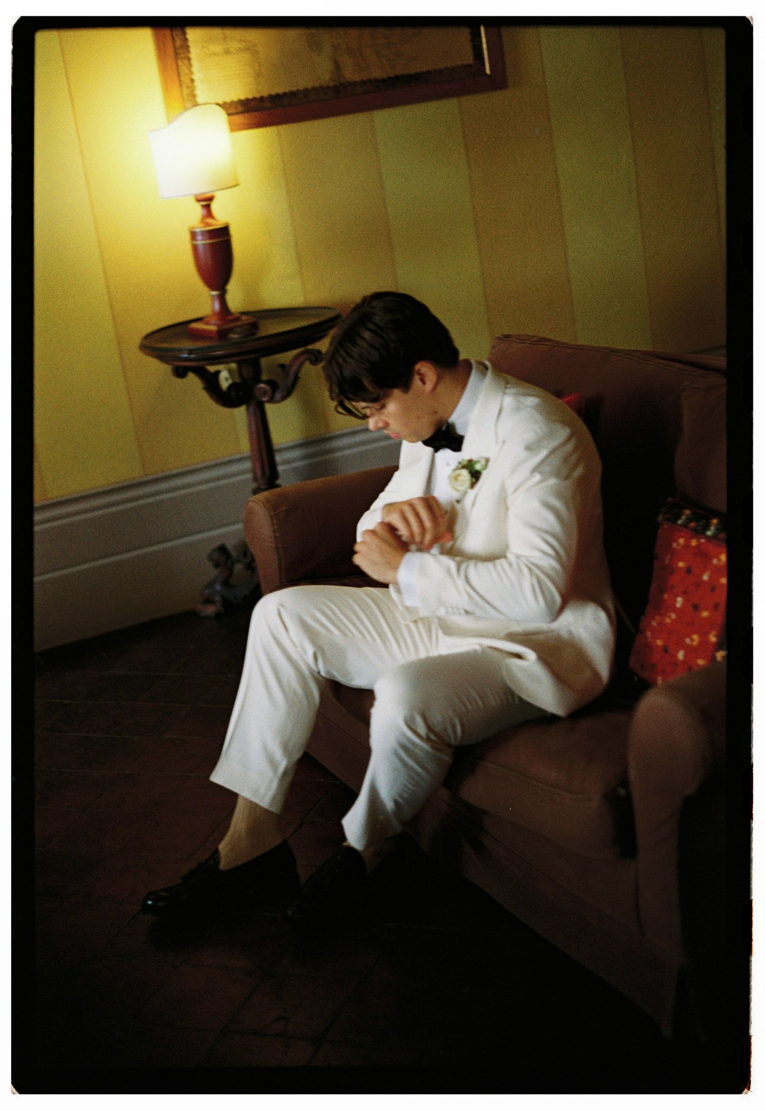 35mm film wedding photography from Lucca, Tuscany, with soft tones, texture, and a timeless wedding atmosphere.