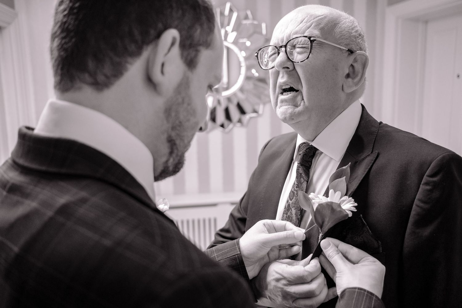 A black and white collage showing people eating ice cream cones in various candid moments.