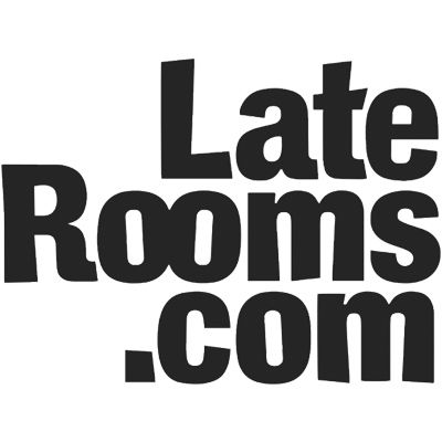 Late Rooms accommodation booking website logo in bold black text.