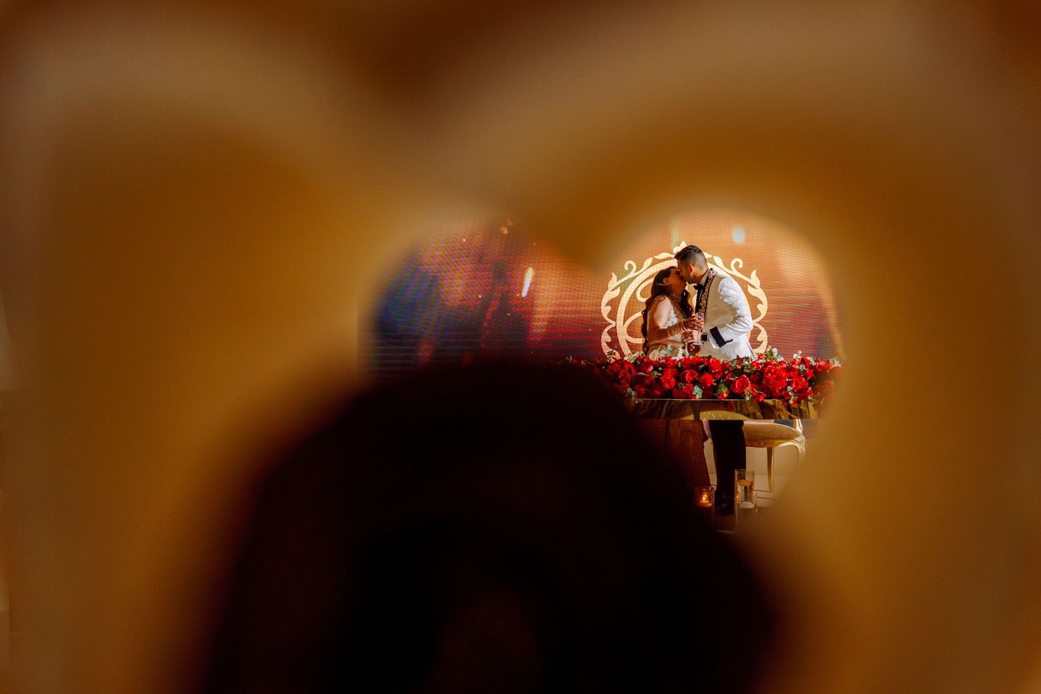 Decorative golden crown details photographed with shallow depth of field.