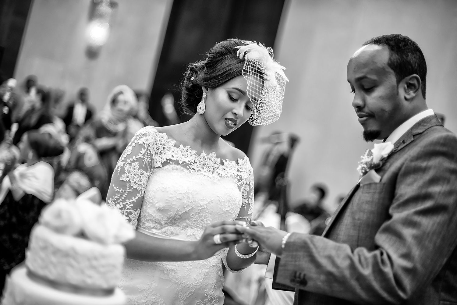 Traditional Indian wedding ceremony depicting ring exchange and intimate moments during marriage rituals.