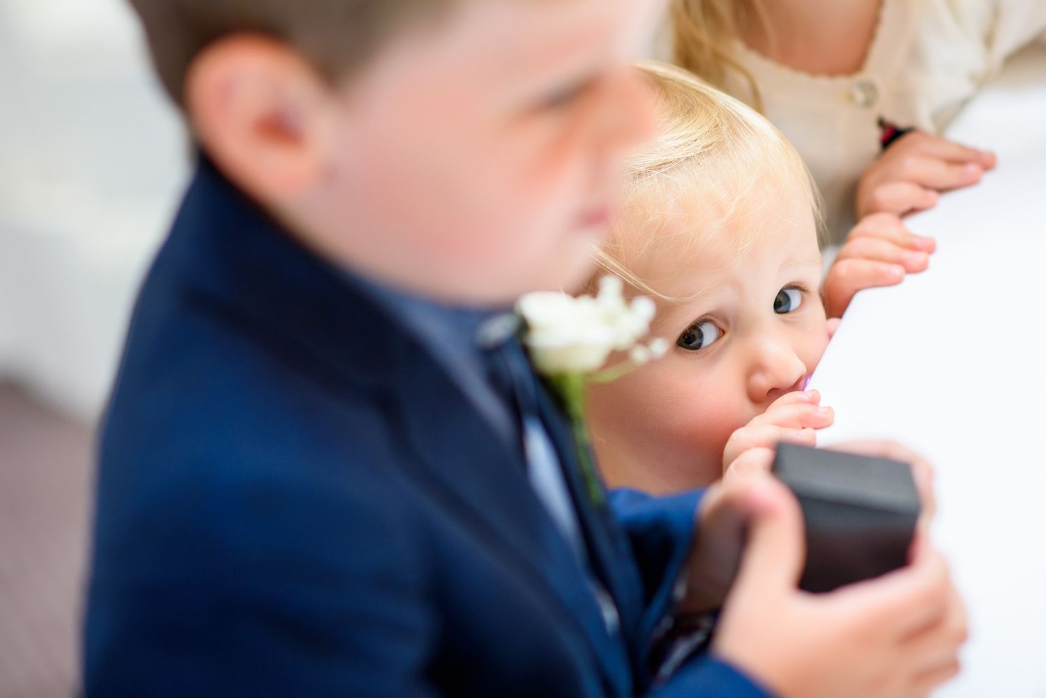 Wedding celebration candid moments captured in elegant indoor venue.