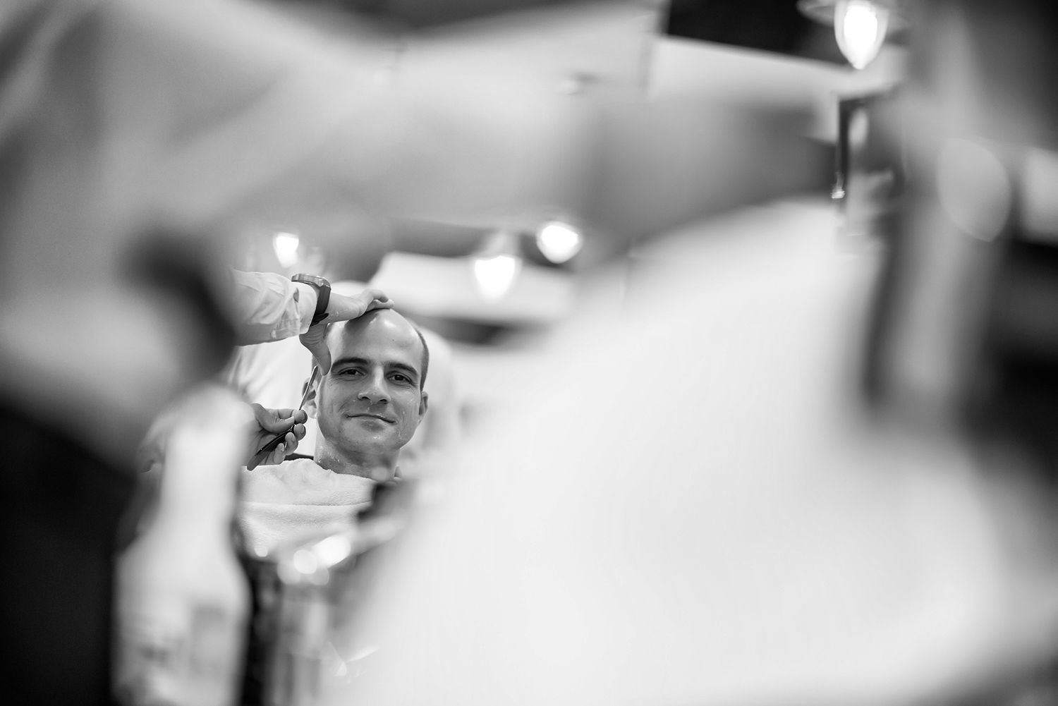 Black and white artistic wedding photography details in soft focus.
