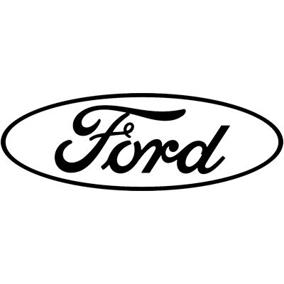 Ford automotive company script logo in classic curved typography.
