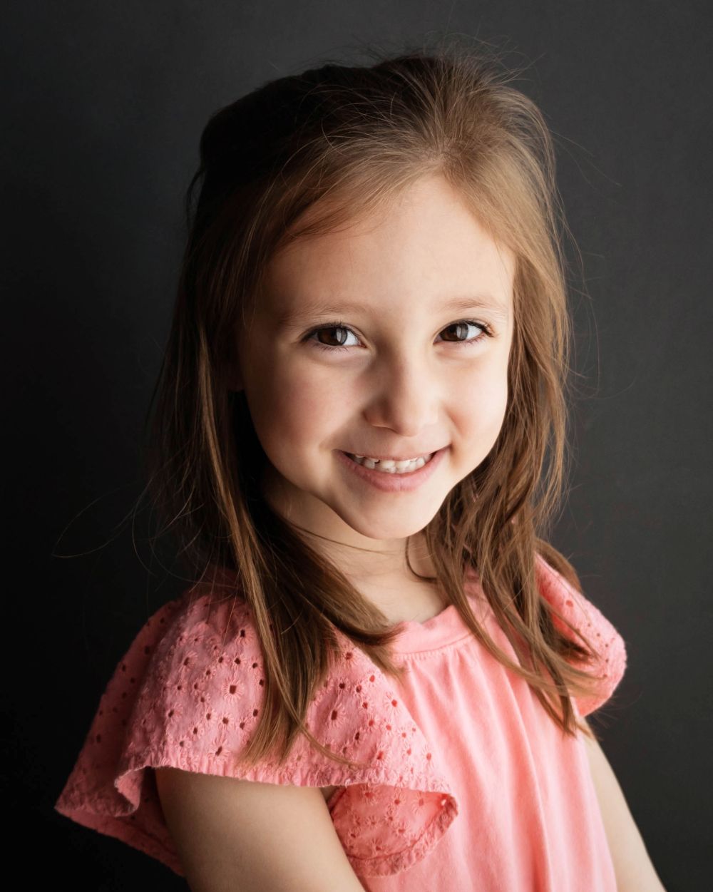 Portrait of young girl smiling