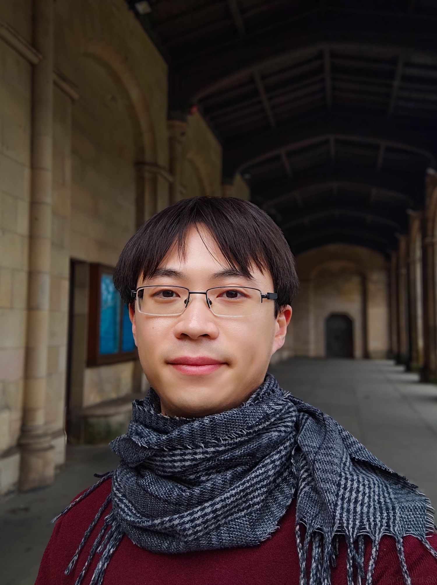 Portrait in a church in st andrews, scotland by Gerard Su Photography.