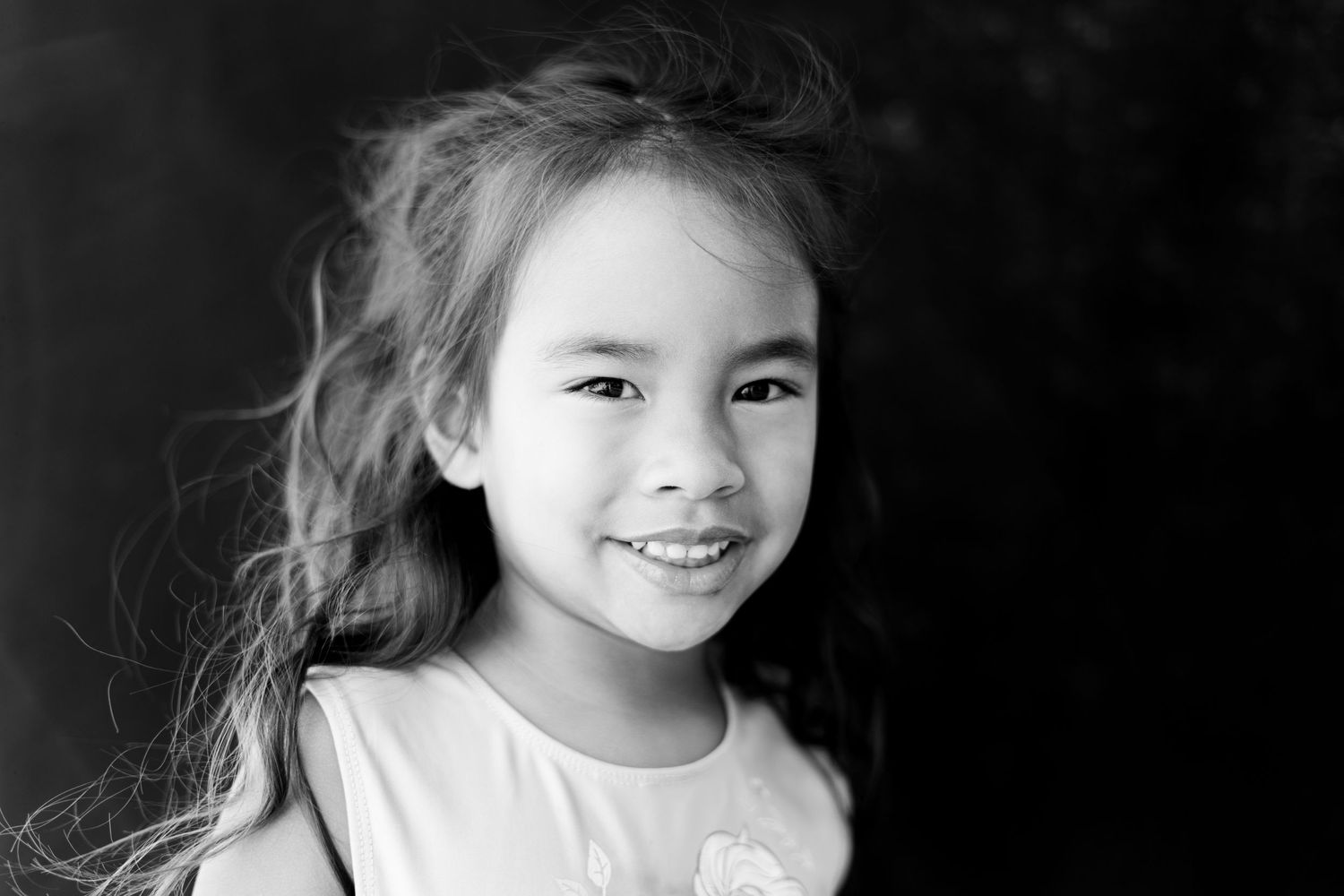 fine art headshot photography of girl