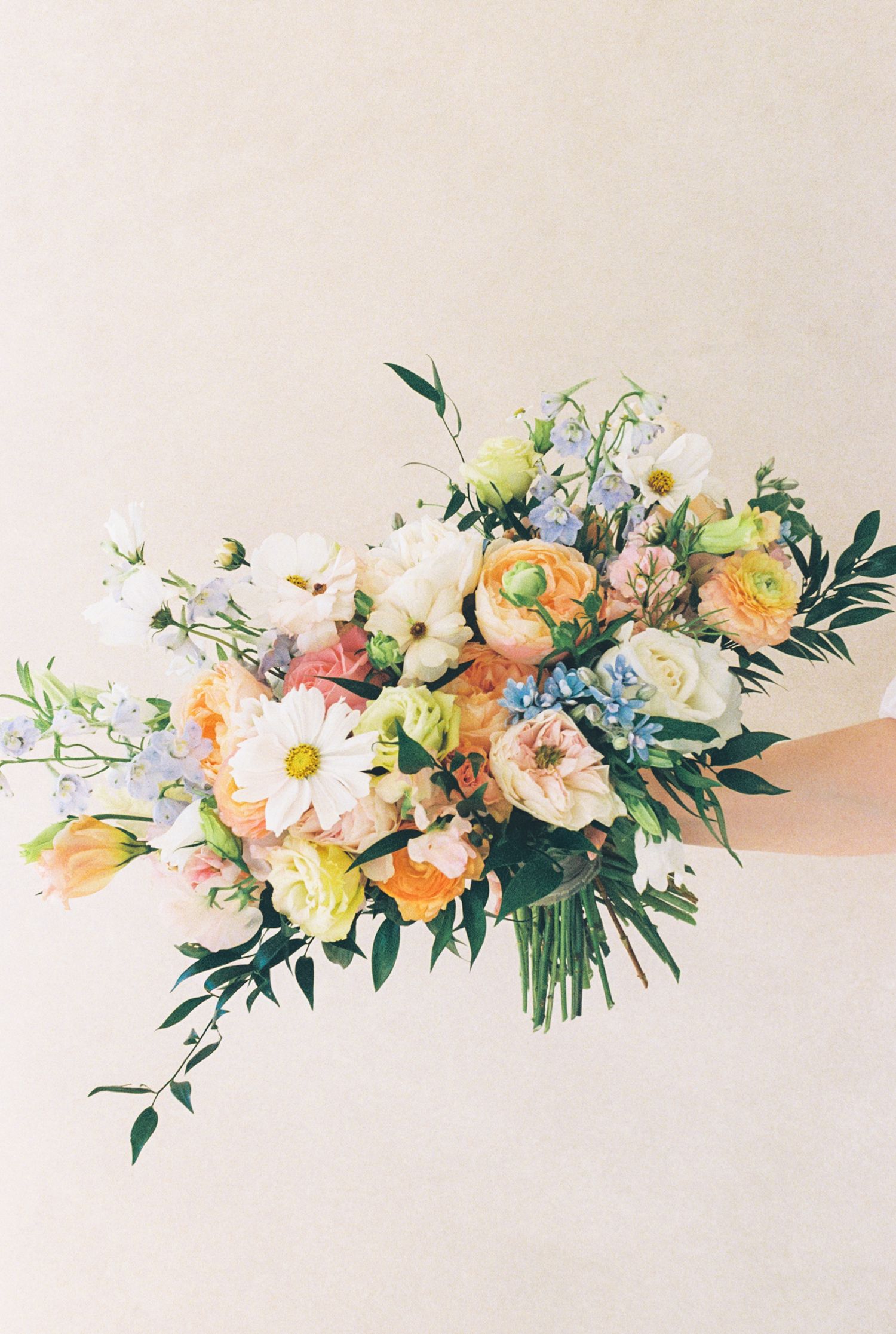 Gorgeous colorful wedding bouquet. The Flower Company NJ. Shannon Greene Photography. Film Wedding Photographer NJ