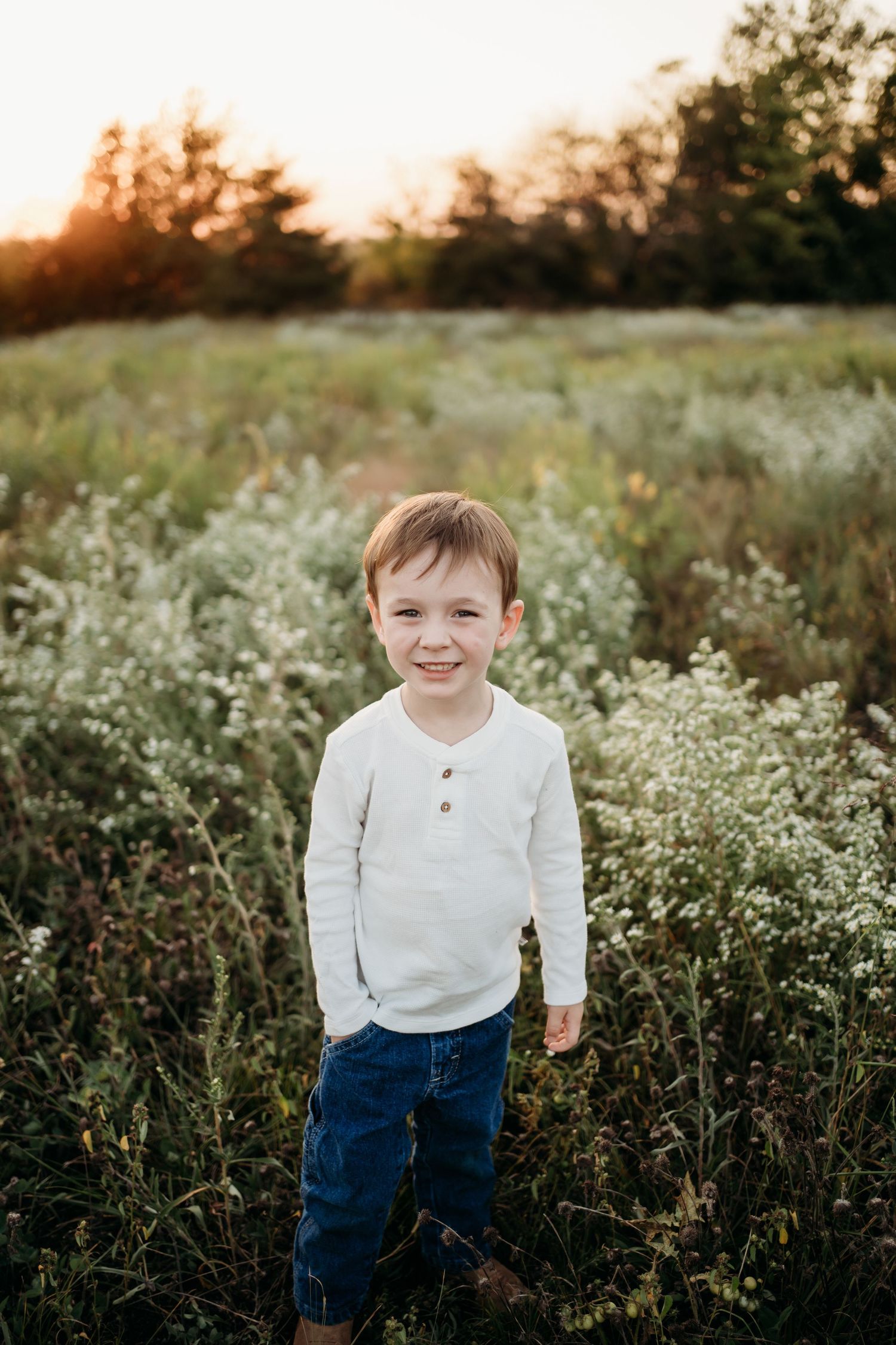 Peaceful child portrait during Topeka Kansas newborn photo session