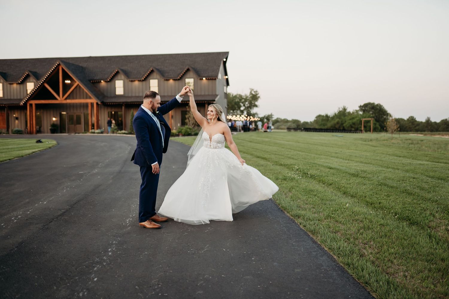 Emotional first look moment at Kansas City wedding ceremony