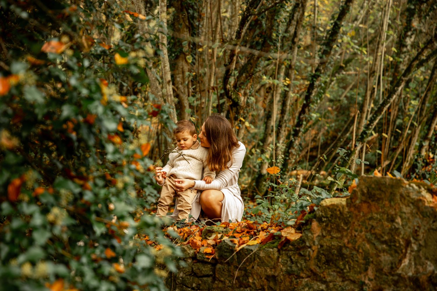 Séance photo automne en famille photographe famille caen lisieux Thynea Photography