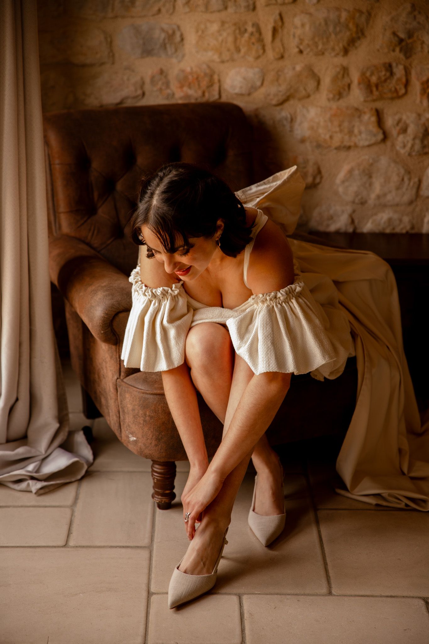 Photographe mariage Haras du Ry préparatifs de la mariée Caen