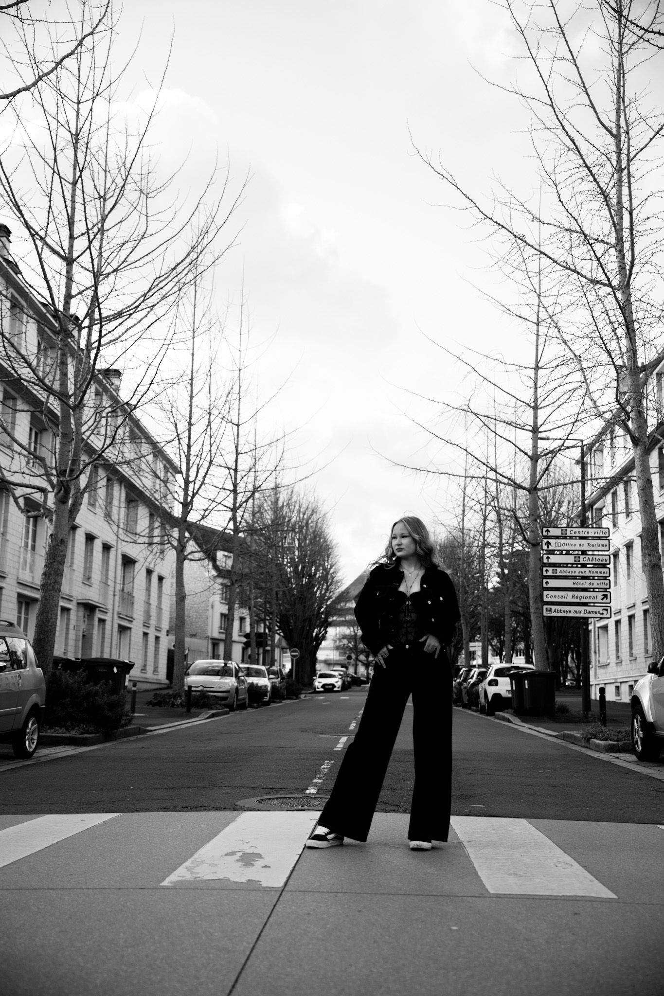 Portrait de femme shooting photo Caen abbaye aux dames