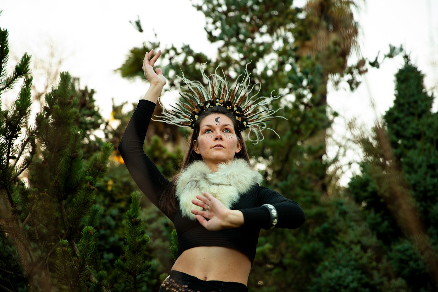 shooting photo femme jardin des plantes de Caen photo thérapie photographe Caen
