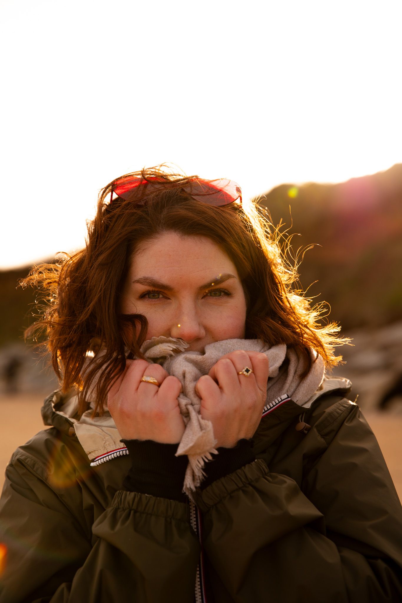 shooting photo plage de luc sur mer ouistreham photographe Caen portrait de femme confiance en soi