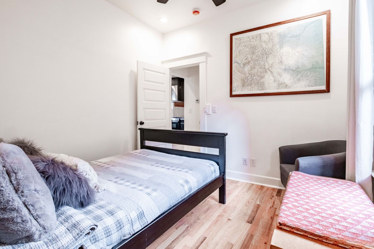 Airbnb photo bedroom in Denver rental home.