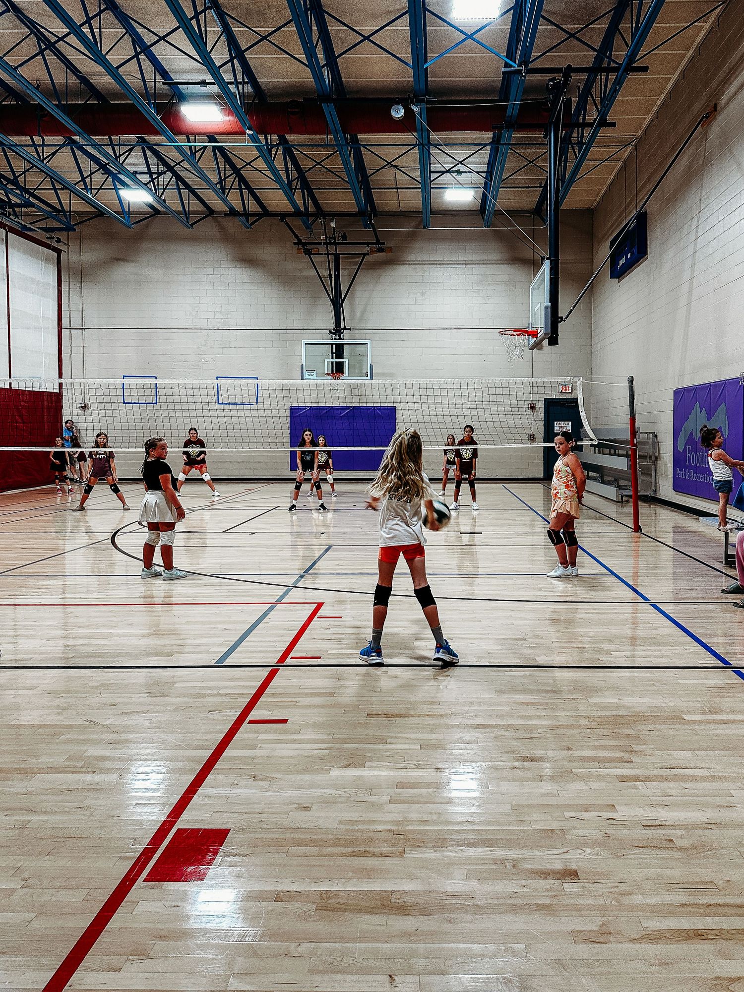 Project 365 photo - volleyball game at rec center.