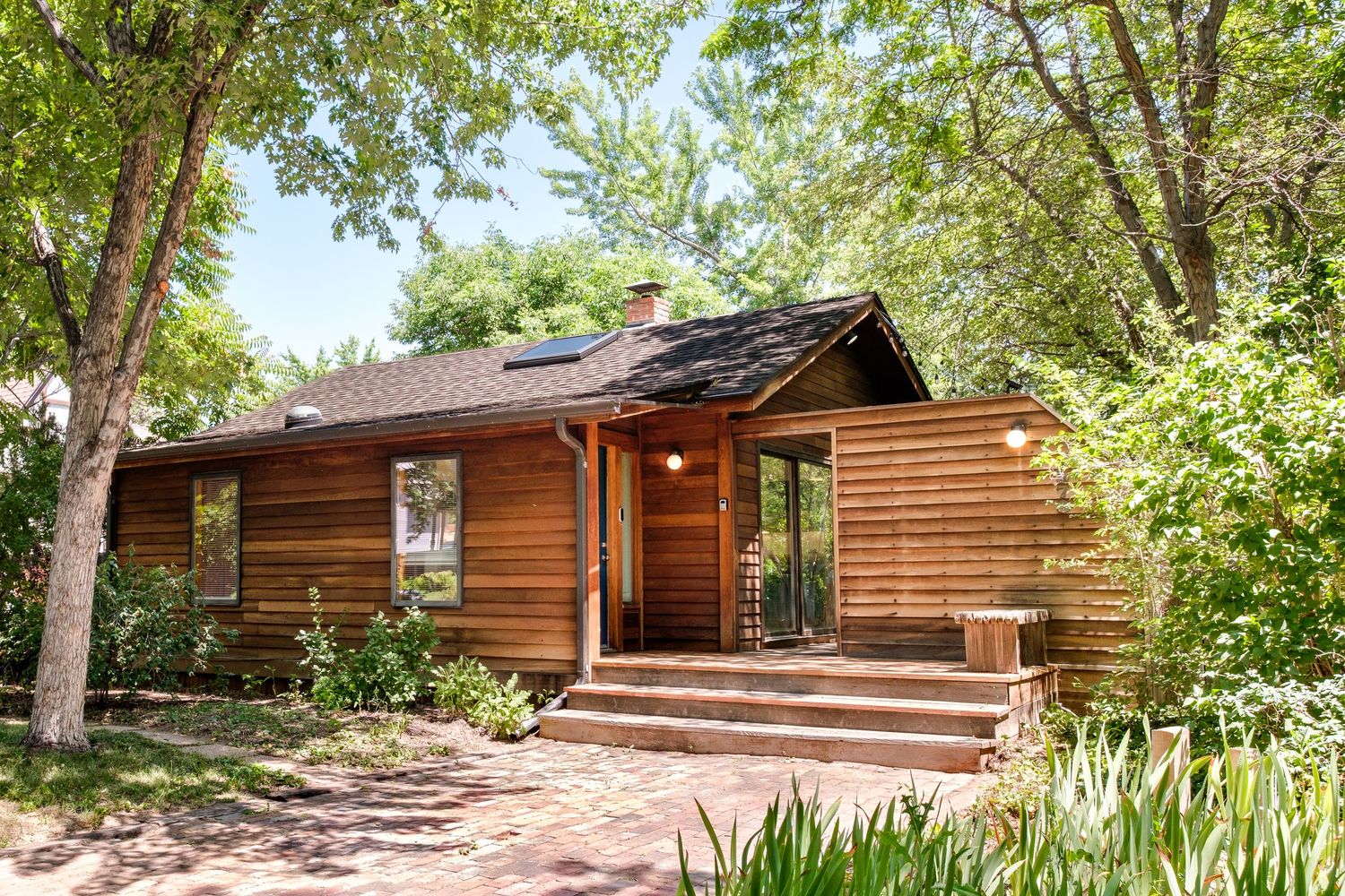 Denver photographer's project 365, June, MLS listing photo for quirky Denver home, surrounded by beautiful green trees.