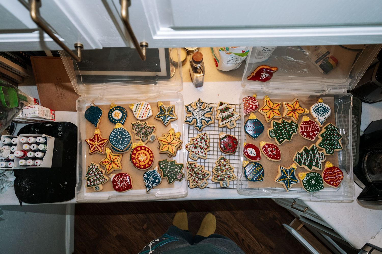 Project 365 - Christmas cookies decorated colorfully.