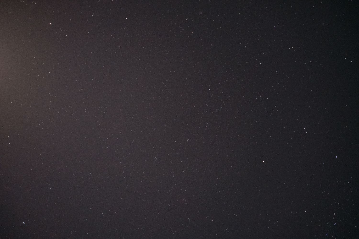 Nighttime sky photo, stars visible.