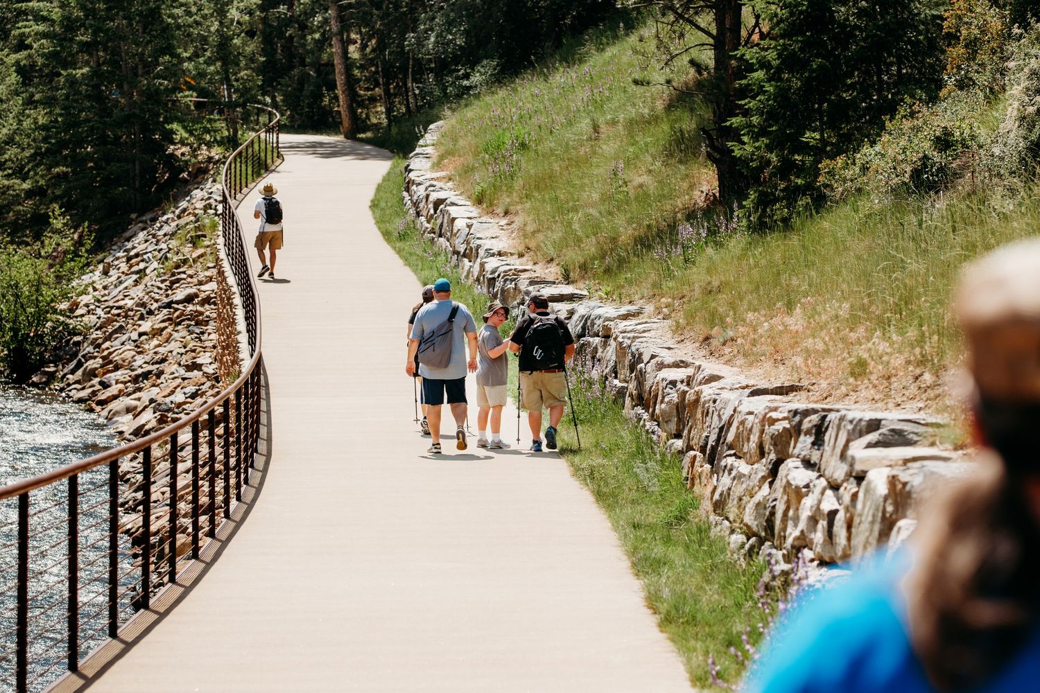 Group of hikers during WILD's hiking event.