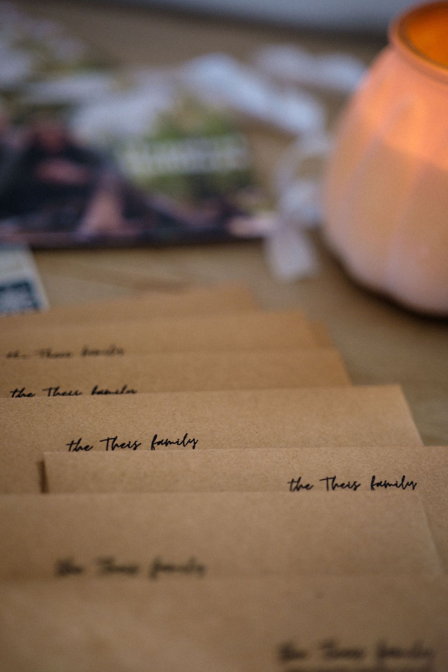 Project 365 - stack of envelopes labeled with return name.