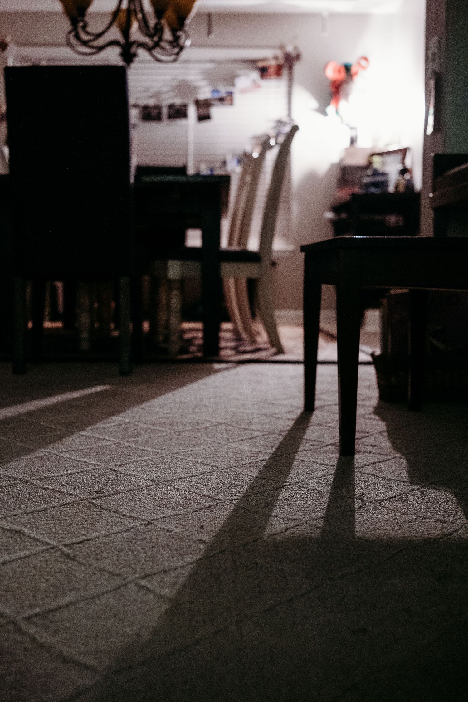 Project 365 - shadows of living room and dining room.