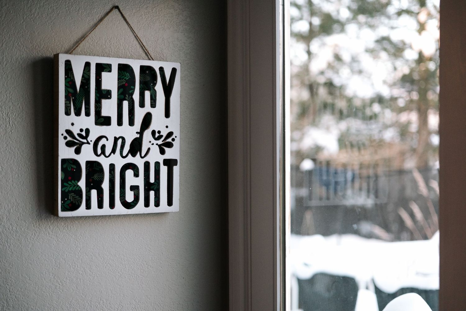 Project 365 - Christmas decorative sign that says 