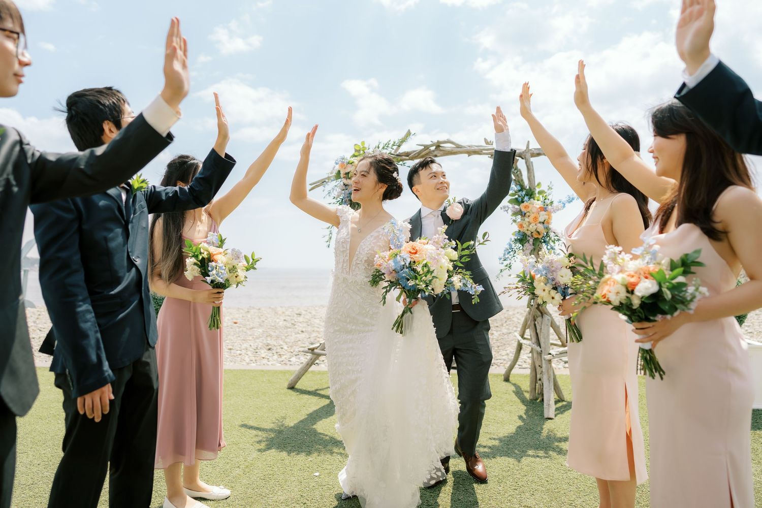 Jess and Michael's wedding at Boston Public Library — couple photographed by Boston wedding photographer Helen Fang