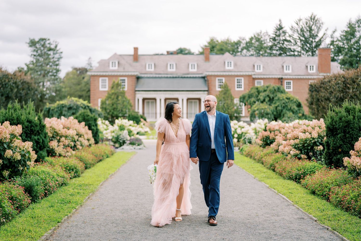 McKenna and Joshua's engagement session at Elm Bank Wellesley — Boston engagement photographer Helen Fang Studio