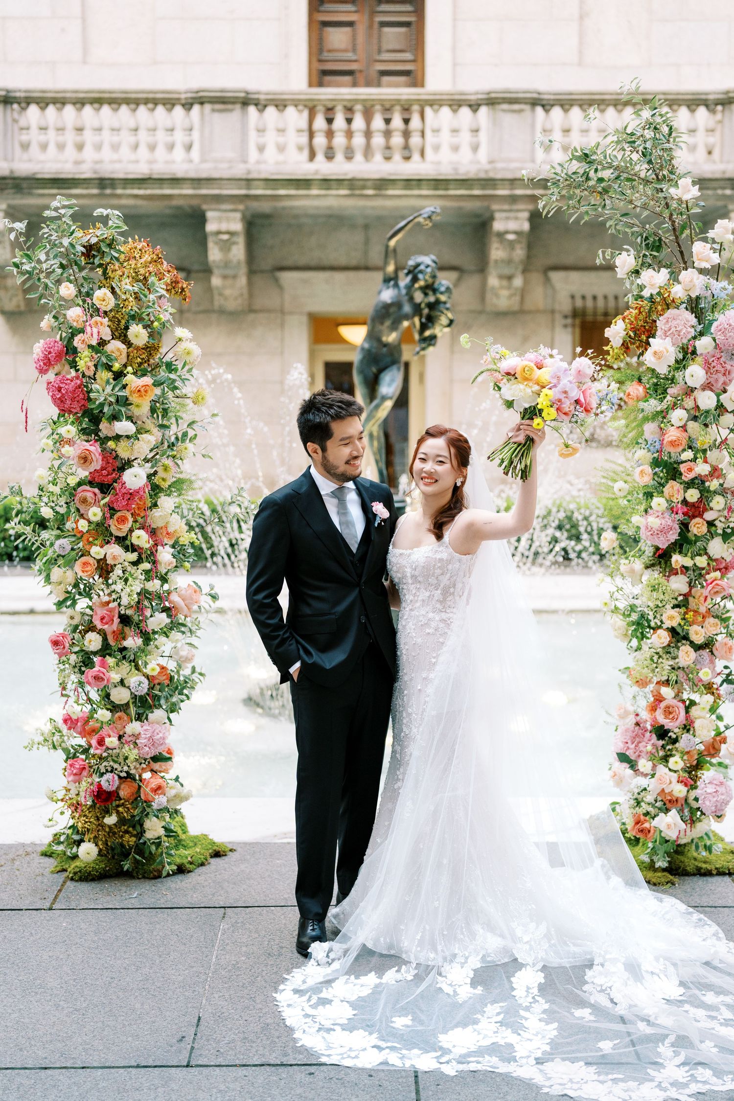 Heeju and Eddy's wedding celebration with guests at Marlow Kimpton Hotel Boston — Helen Fang Studio