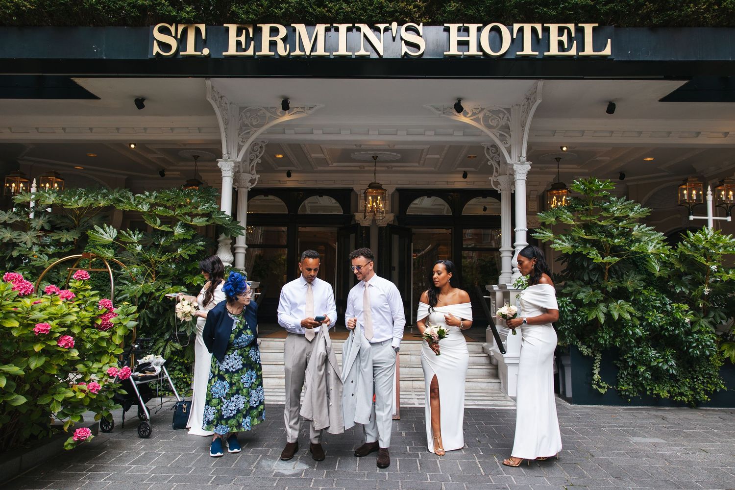 Wedding morning candid moments at St Ermin’s Hotel.