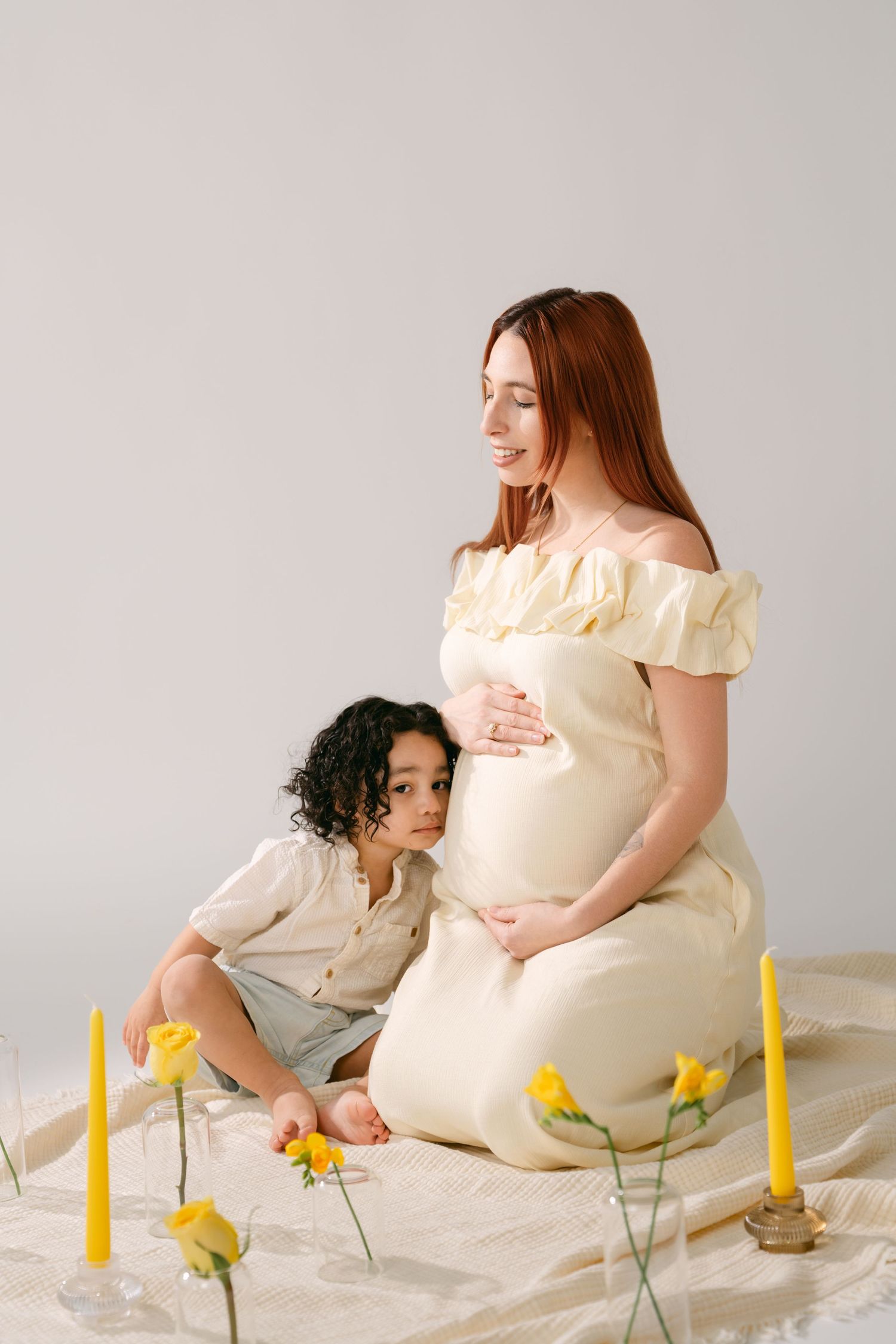 Studio maternity session hoboken nj