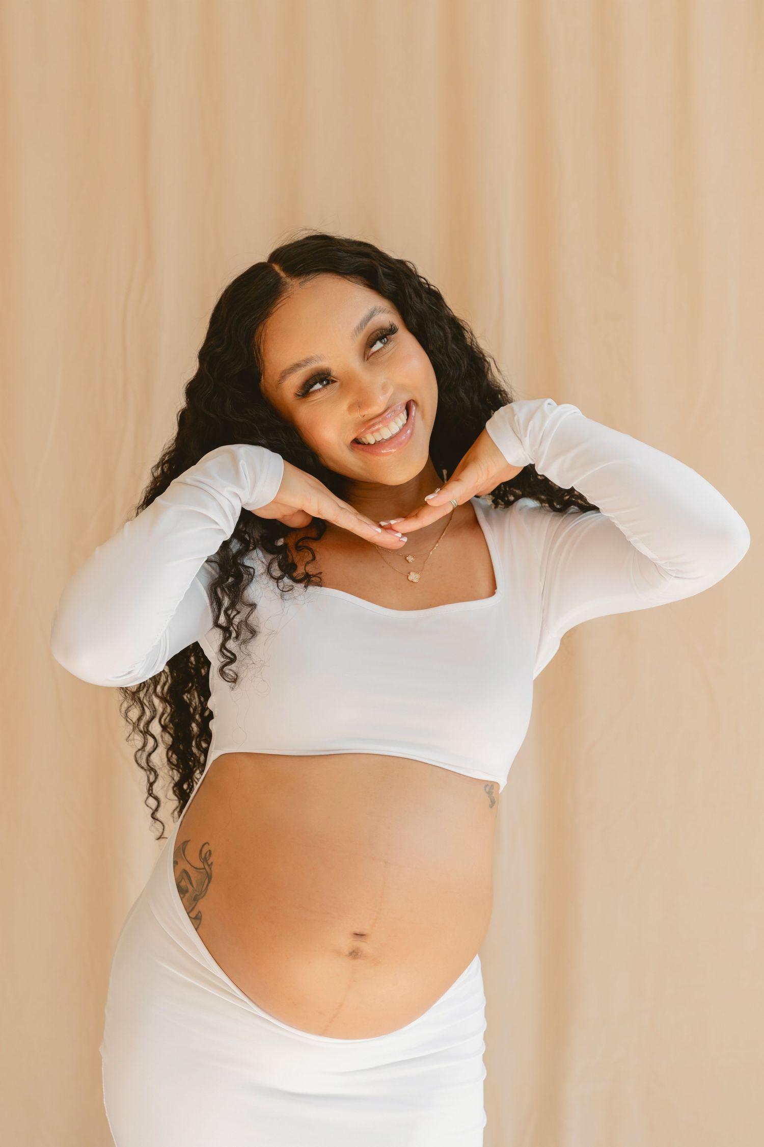 Maternity Session in studio in Jersey City NJ
