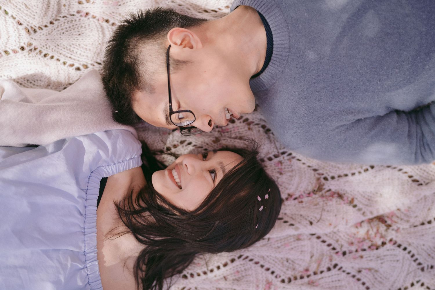 Branch Brook Park New Jersey Cherry Blossom Couple Mini Session