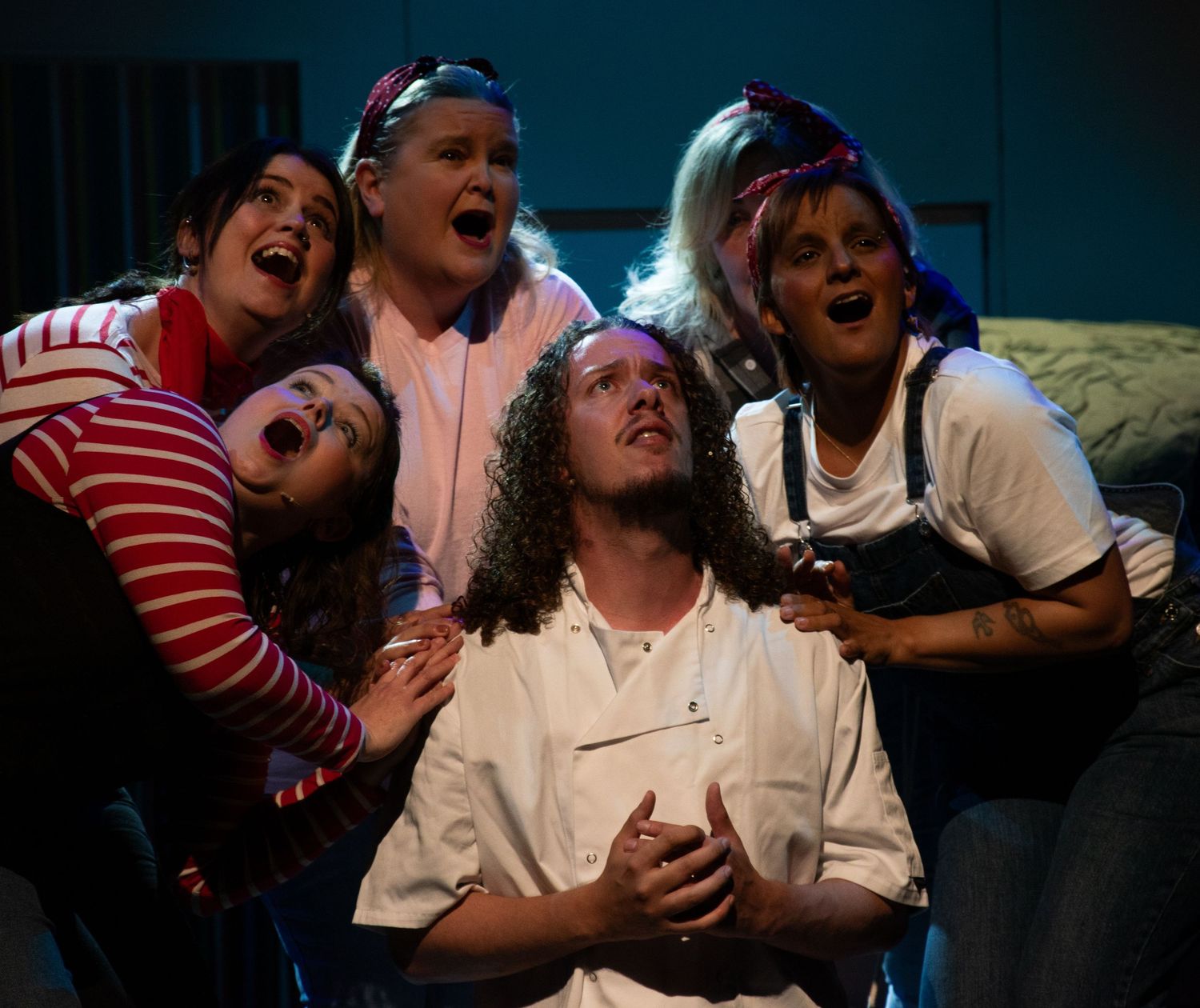 Group shot singing