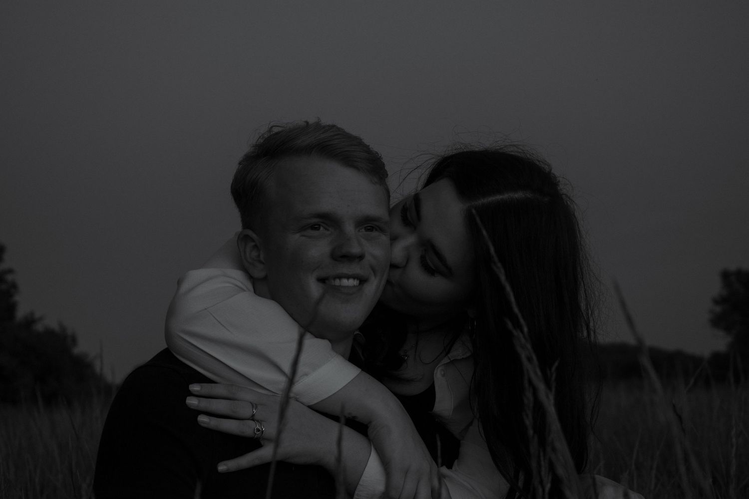 Black and white couples portraits