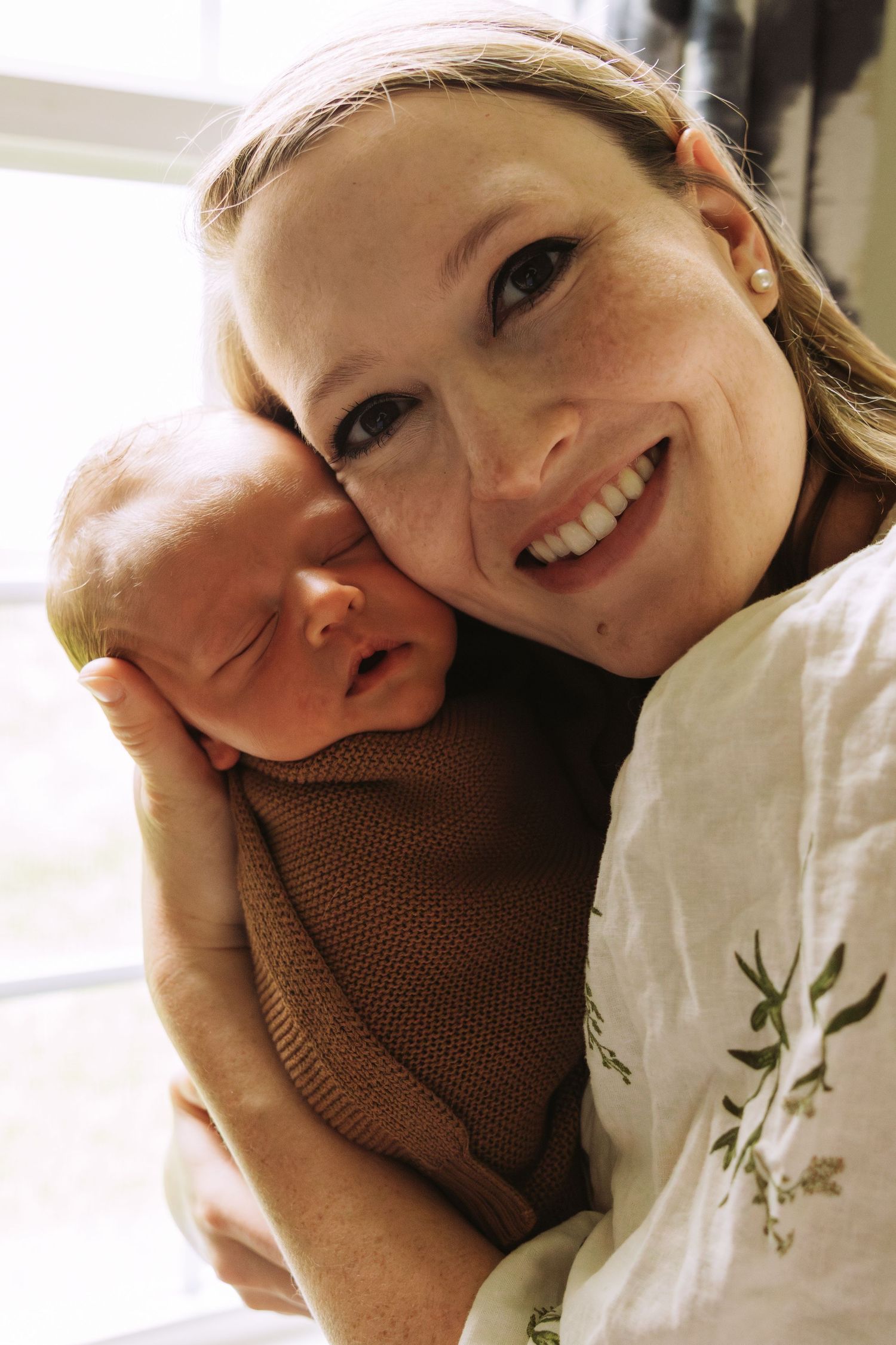 A collection of intimate close-up photos showing tender moments between two people sharing warm embraces.