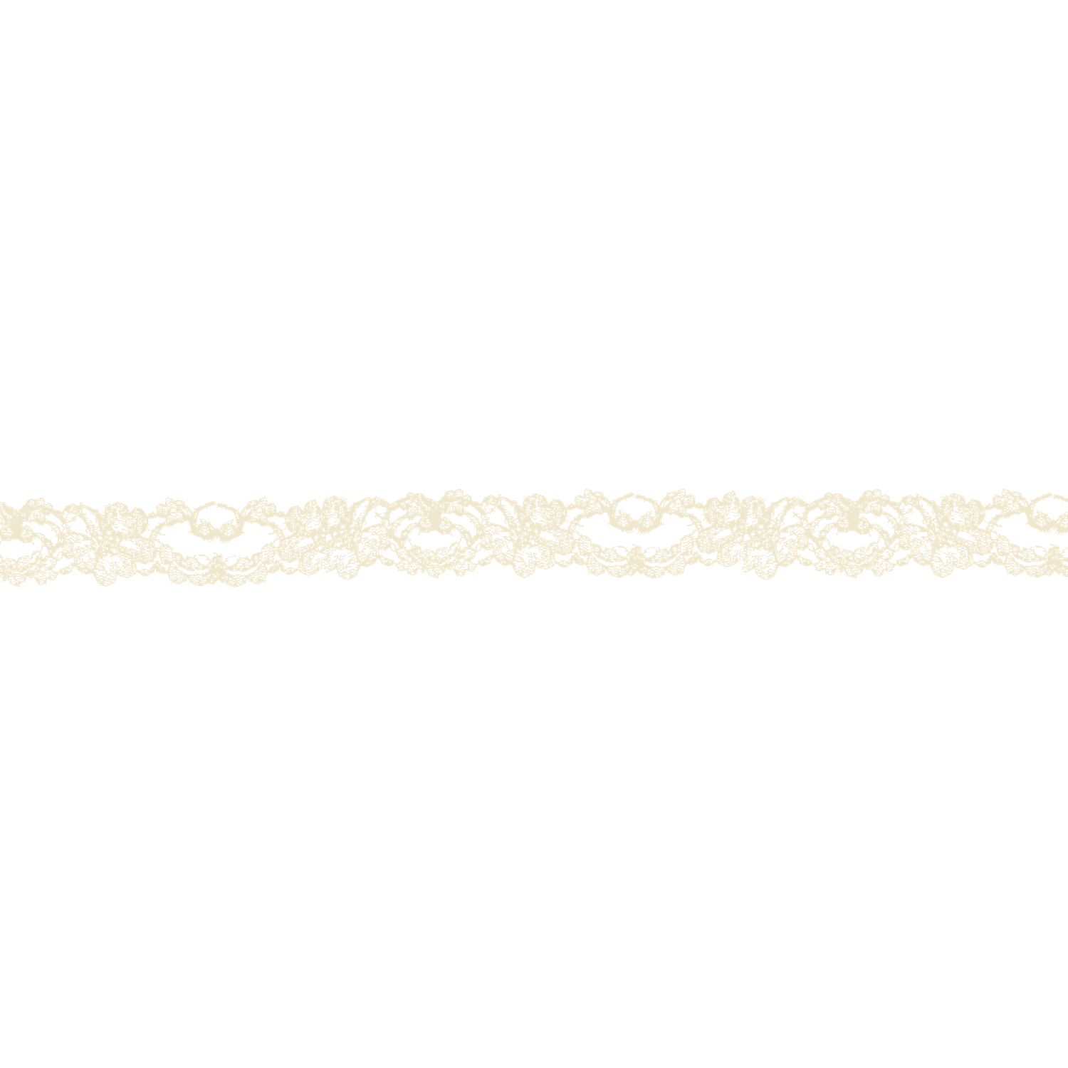 Delicate ivory cream lace trim ribbon with floral pattern, perfect for wedding crafts and bridal sewing projects.