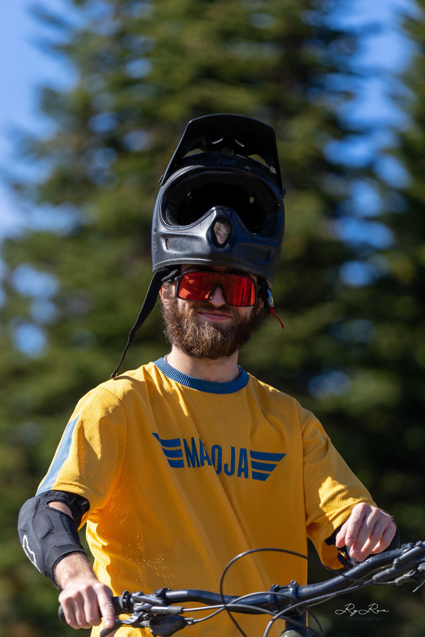 Mountain bikers on the trails in BC