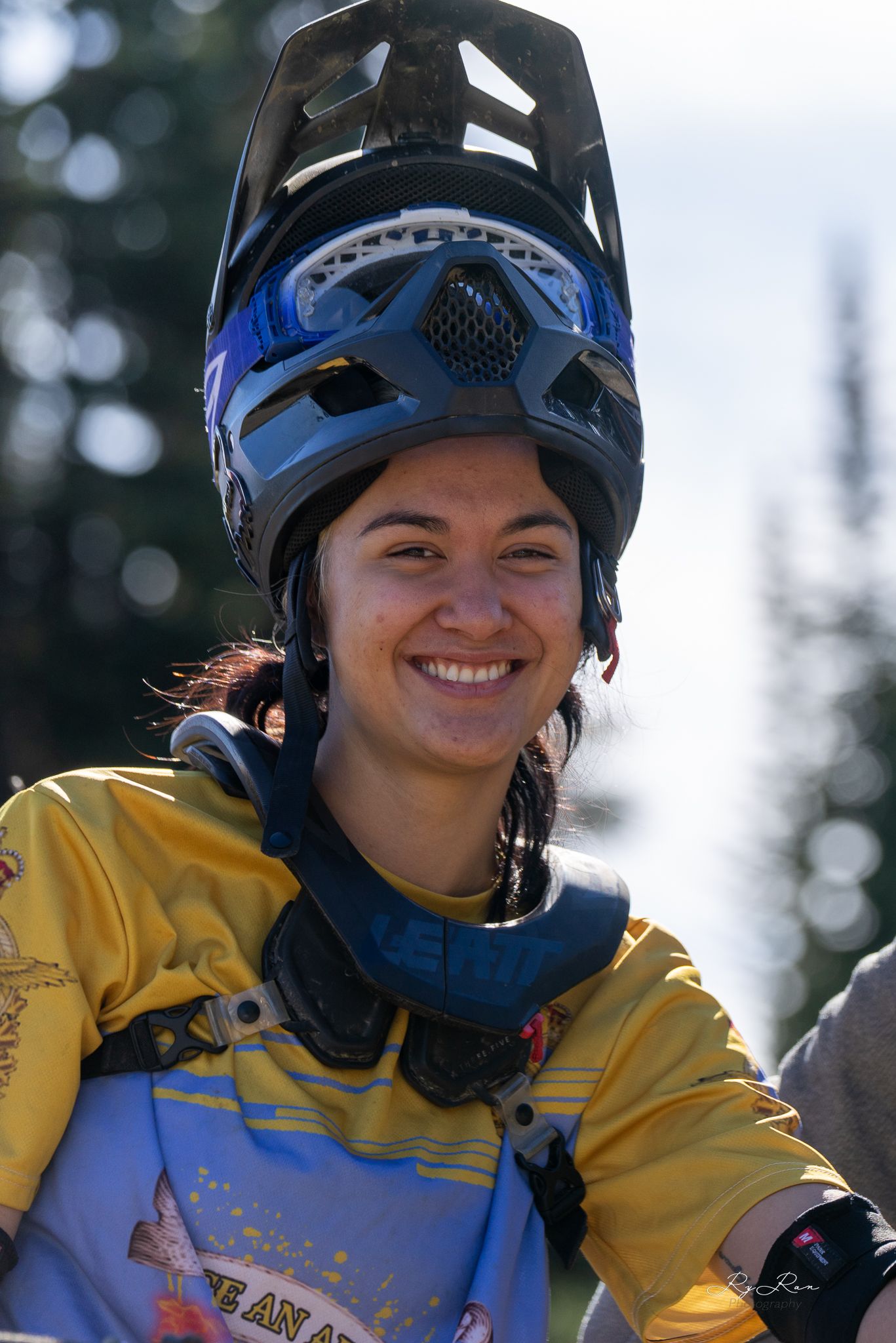 Mountain bikers on the trails in BC