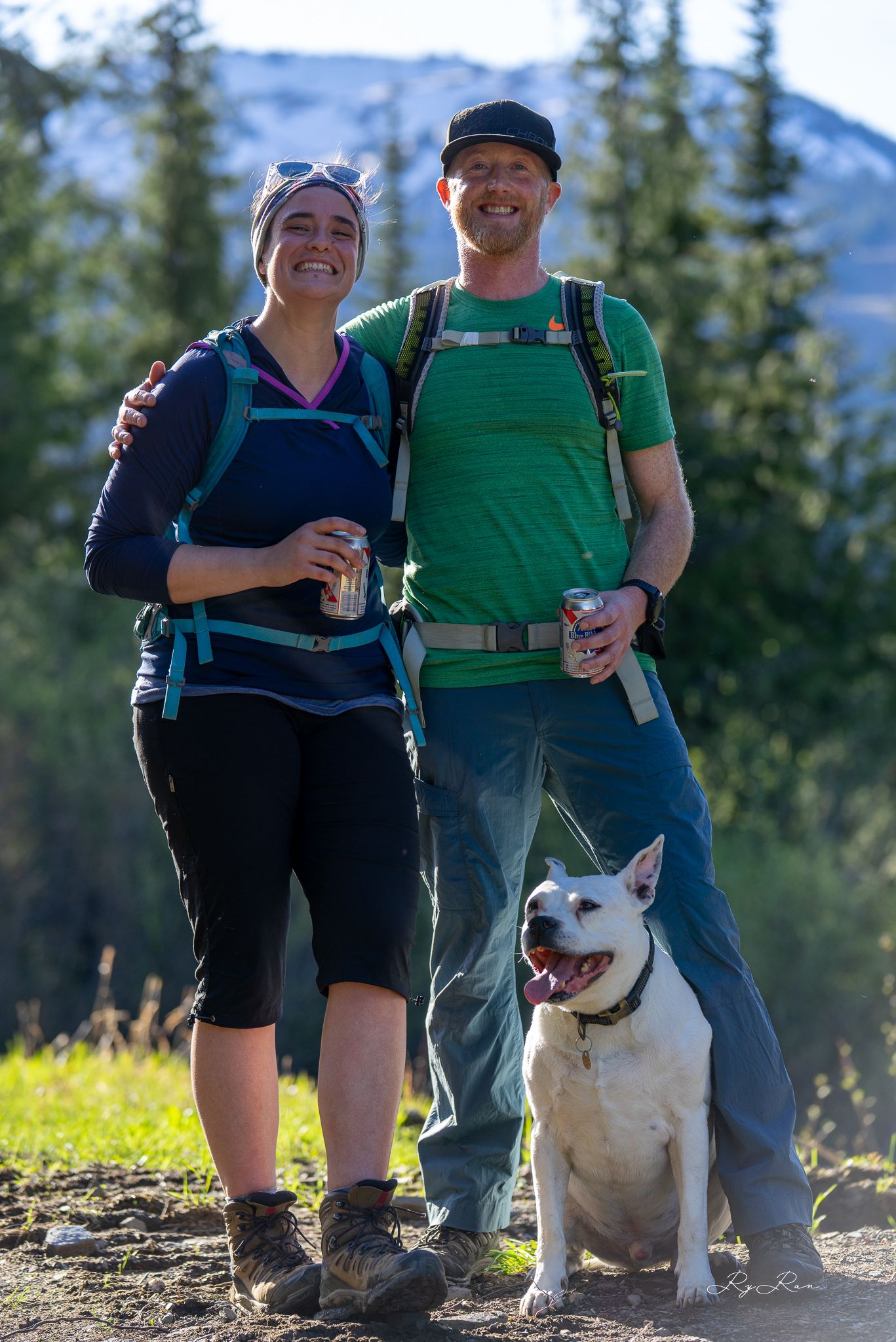 A hike in the forest photo shoot