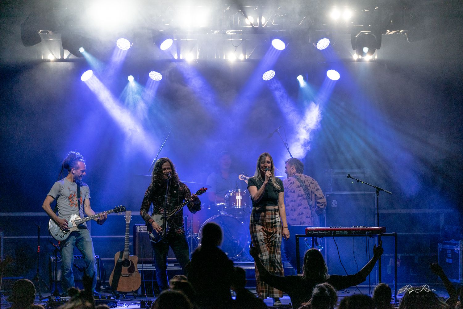 A band playing in Sun Peaks BC